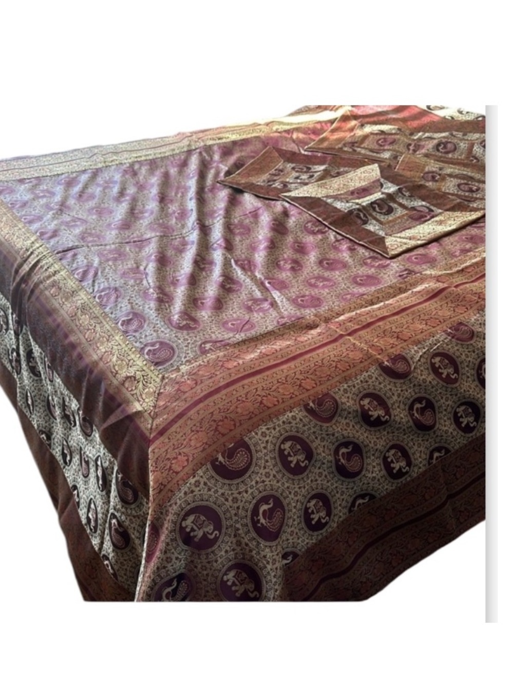 INDIAN bed cover set